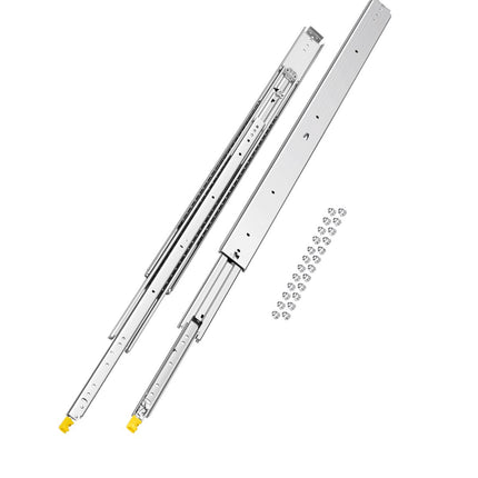 Locking Drawer Slides, 44 In, 500 Lb Full Extension, 1 Pair