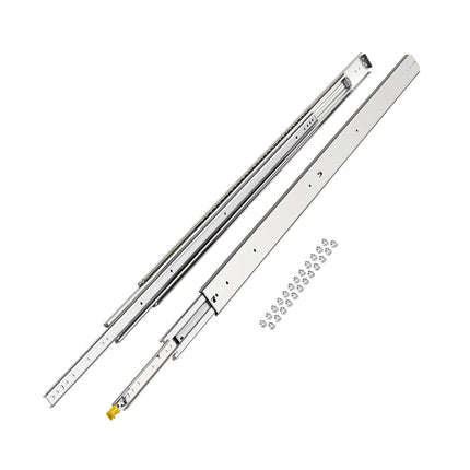 Locking Drawer Slides, 60 In, 500 Lb, Side Mount