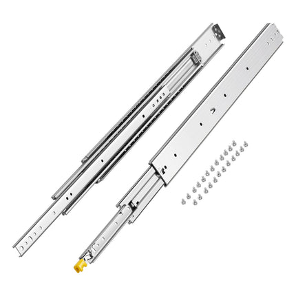 Locking Full-Extension Drawer Slides, 32 In, 500 lb