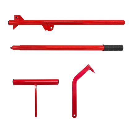 Log Lifter with Swivel Hook, Steel, Red/Black