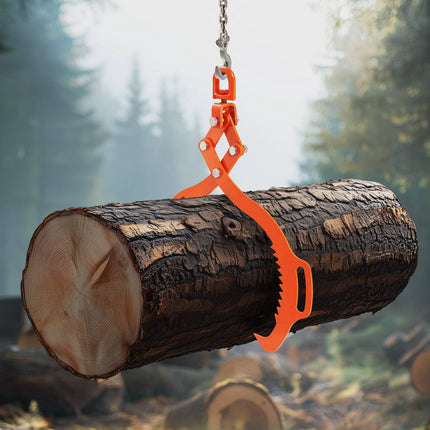 Log Lifting Tongs 28 in, 2-Claw Swivel, 1100 lb