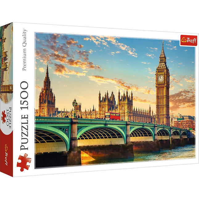 Puzzle Londýn, 1500 dílků, zábava pro všechny věkové kategorie