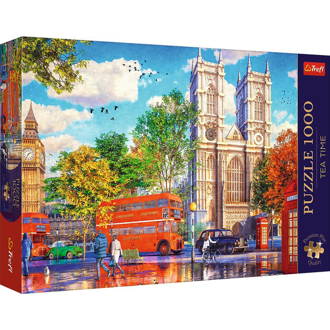 Puzzle pohled na Londýn, 1000 dílků, prémiová kvalita Plus