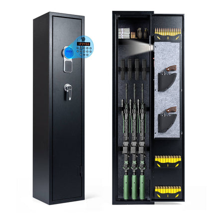 Long Gun Cabinet with Electronic Lock, 10 Rifle Capacity