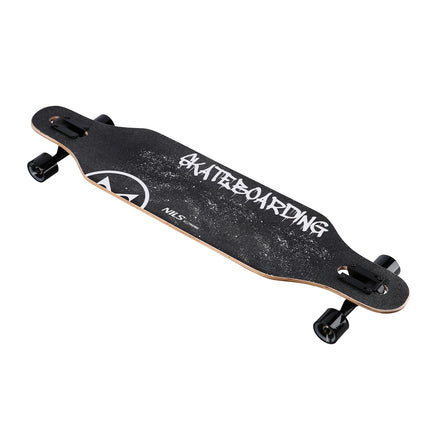 Longboard, design s lebkou, dřevěná deska