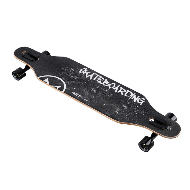 Longboard - Schedelontwerp, houten dek