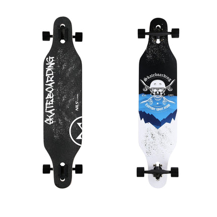 Longboard, design s lebkou, dřevěná deska