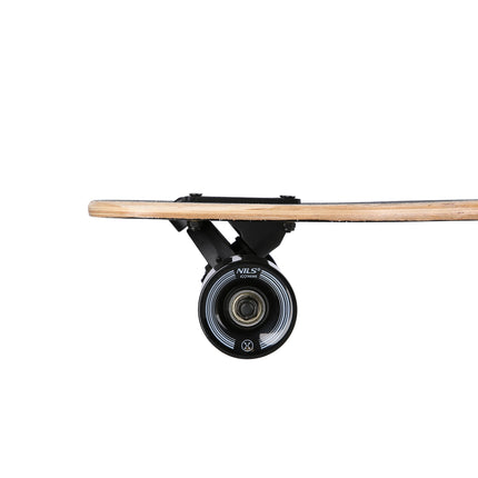 Longboard, design s lebkou, dřevěná deska