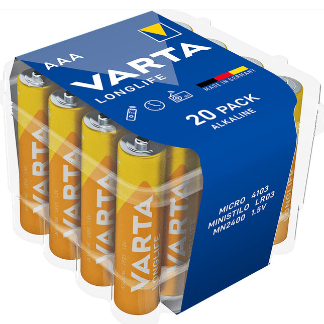 Baterie Longlife AAA / LR03, 20 ks