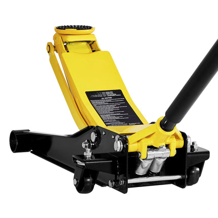Low Profile Floor Jack, 2 Ton Steel Dual-Piston, 75–505 mm