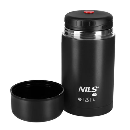 Termoska na jídlo 1000ml, černá, izolační