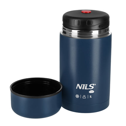 Termoska na jídlo 1000ml, modrá, izolační