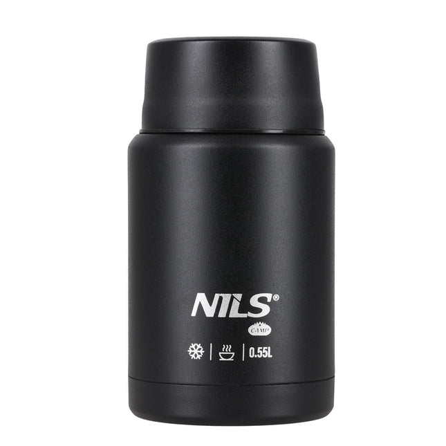 Termoska na jídlo 550ml, černá, nerezová