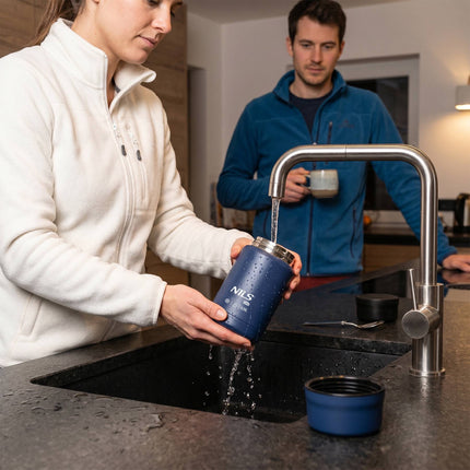 Termoska na jídlo 550ml nerezová, modrá
