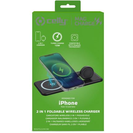 MAGFOLD2IN1 2v1 MagSafe skládací bezdrátová nabíječka
