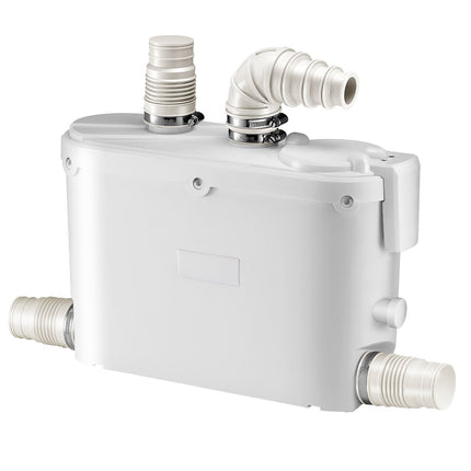 Macerator Pump 500W, 29 GPM, 26 ft Head, 4 Inlets