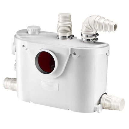 Macerator Pump 500W, 29 GPM, 4 Inlets, 26 ft Head