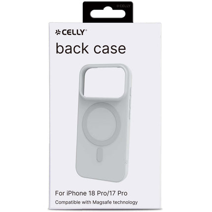 Stříbrné TPU pouzdro kompatibilní s MagSafe pro iPhone 18/17 Pro