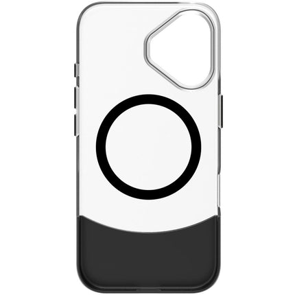 Magdual pouzdro kompatibilní s MagSafe iPhone 16, černá + průhledná