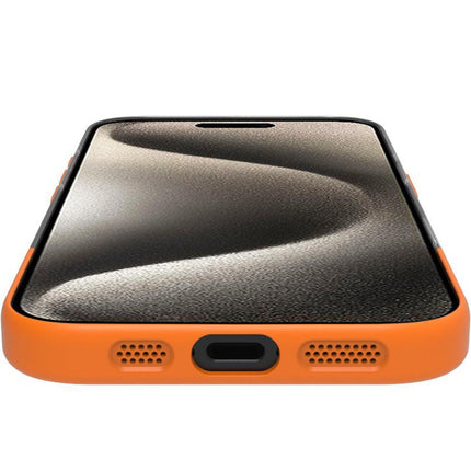 Magdual pouzdro kompatibilní s MagSafe iPhone 16, oranžová + průhledná