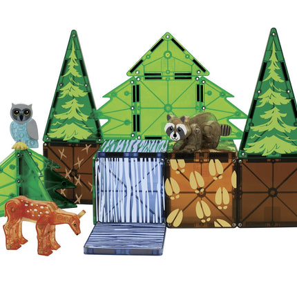 Magna-Tiles magnetické stavební dlaždice Forest Animals, 25 dílků