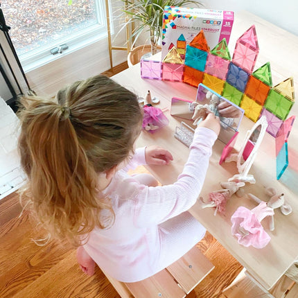 Magna-Tiles magnetické stavební dlaždice Stardust, 15 dílků