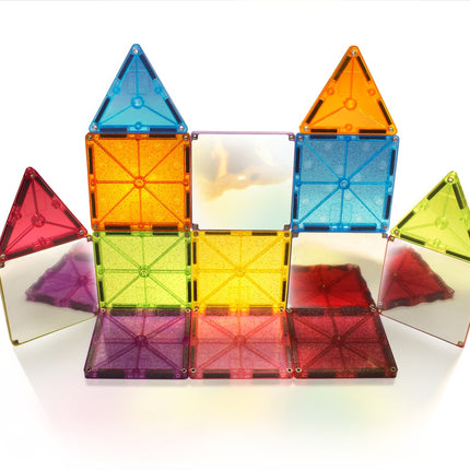 Magna-Tiles magnetické stavební dlaždice Stardust, 15 dílků