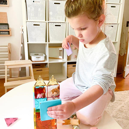 Magna-Tiles magnetické stavební dlaždice Stardust, 15 dílků