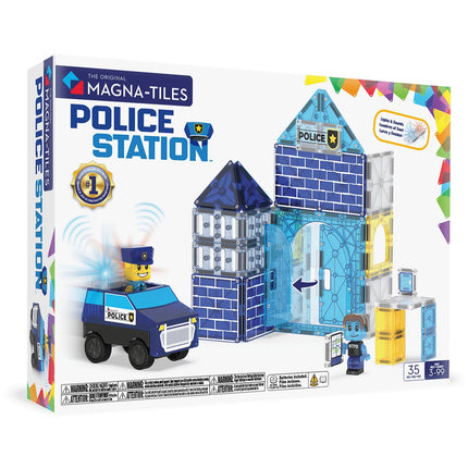 Magnet Constructor Set, Police Station Theme, 35 Pieces