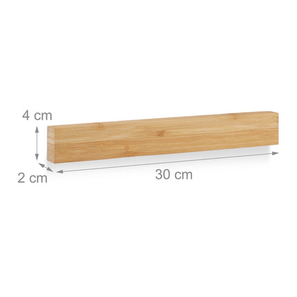 Magnetická lišta bambus 30 cm