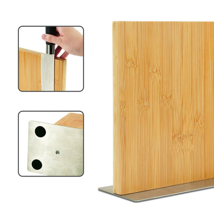 Magnetischer Bambusmesserblock – Beidseitig verwendbarer Halter