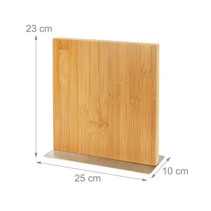 Magnetischer Bambusmesserblock – Beidseitig verwendbarer Halter