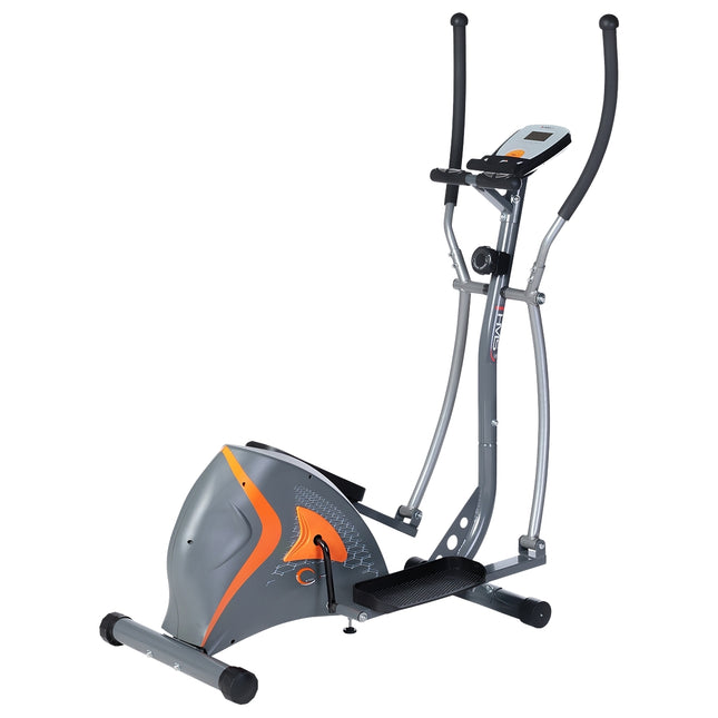 Magnetický eliptický trenažér, šedá – domácí fitness vybavení