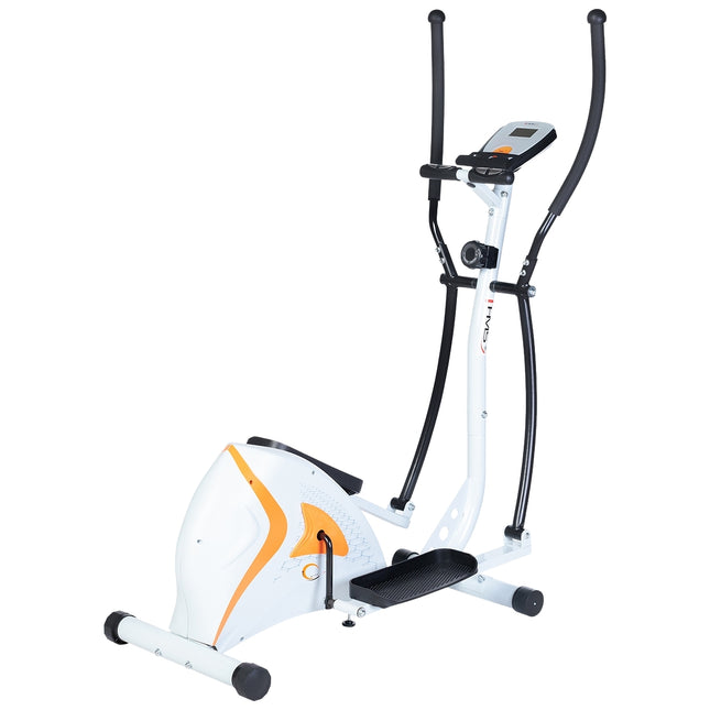 Magnetický eliptický trenažér, bílá, domácí fitness vybavení