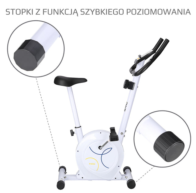 Magnetický rotoped, nastavitelný odpor, bílá