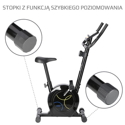 Magnetický rotoped, černá, nastavitelný odpor