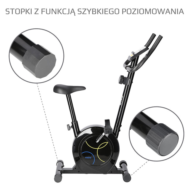 Magnetický rotoped, černá, nastavitelný odpor