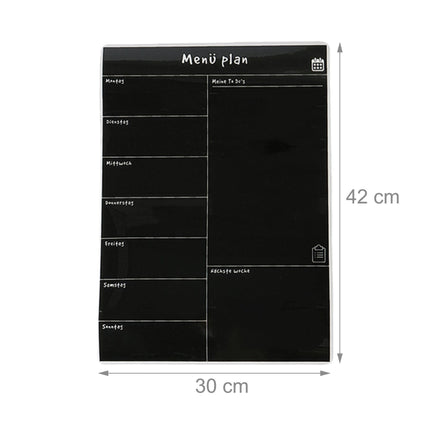 Magnetischer Kühlschrank-Speiseplaner, Wochenplaner, abwischbare Oberfläche
