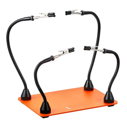 Magnetic Helping Hands Soldering Station, 4 Arms, Alligator Clips