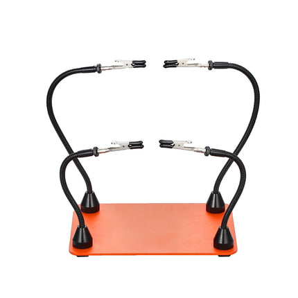 Magnetic Helping Hands Soldering Station, 4 Arms, Alligator Clips