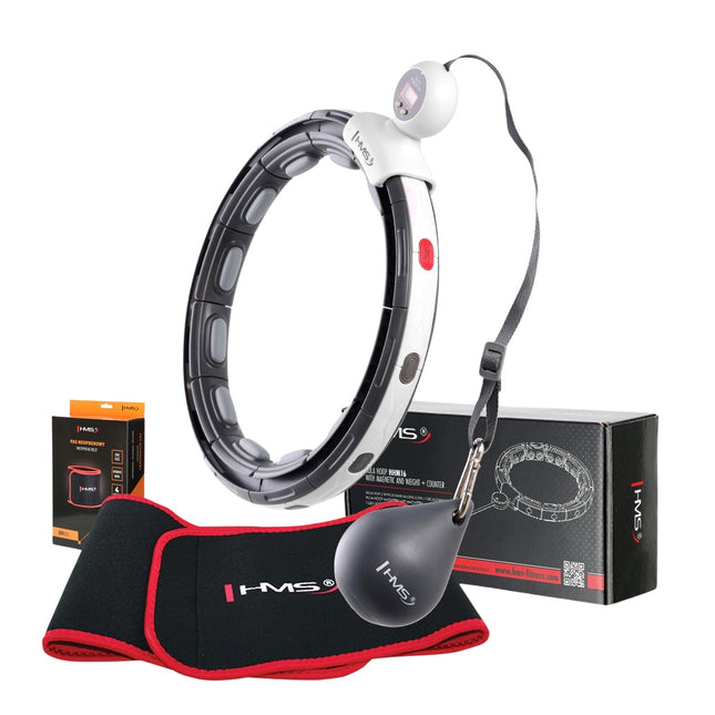 Magnetische Hula Hoop met gewicht, teller en tailleondersteuning