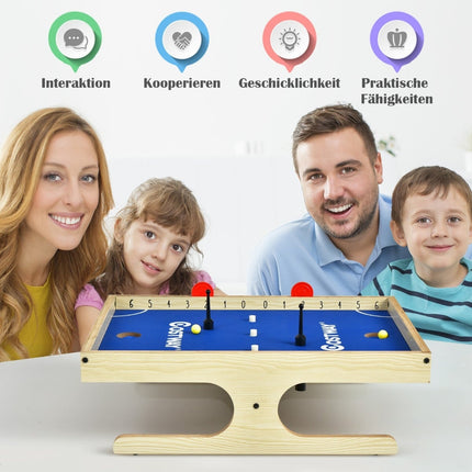 Magnetischer Mini-Kicker mit 2 Bällen & Griffen