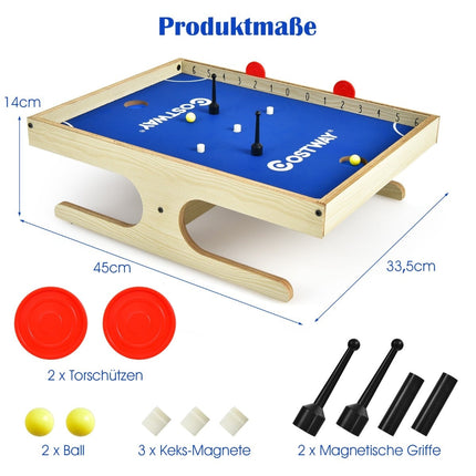 Magnetischer Mini-Kicker mit 2 Bällen & Griffen