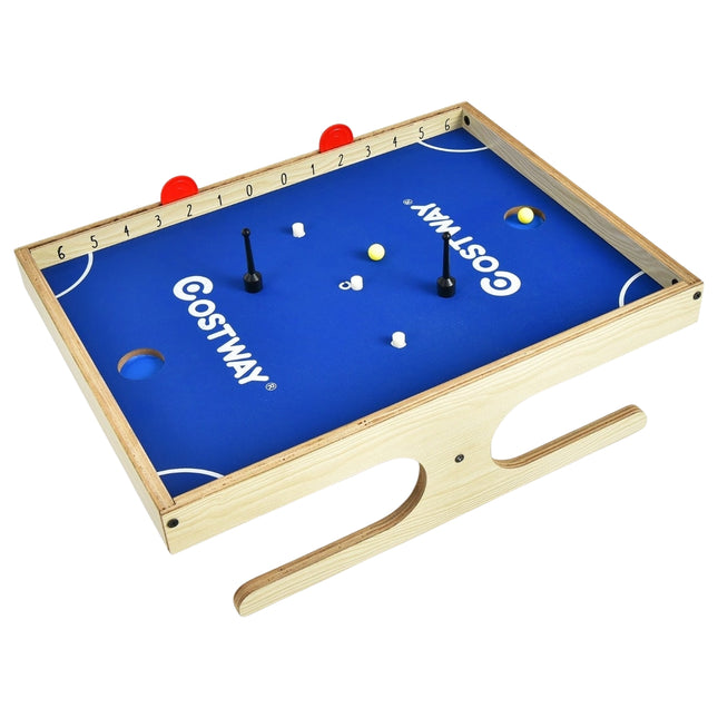 Magnetický mini stolní fotbal se 2 míčky a rukojeťmi