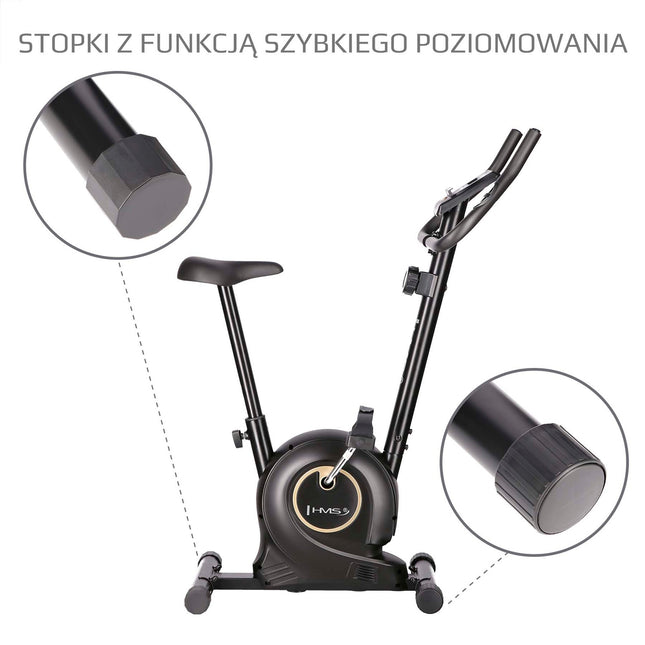 Magnetische hometrainer, verstelbare weerstand, zwart