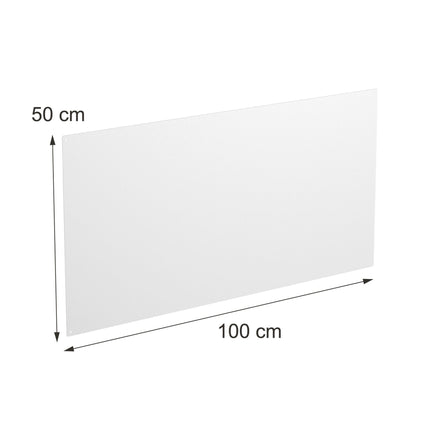 Magnetic Steel White Board, 50x100 cm, Wipe-Clean Surface