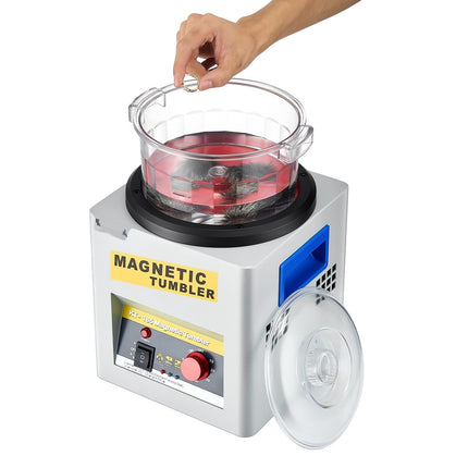 Magnetic Tumbler Jewelry Polisher, 180mm, Adjustable Timer