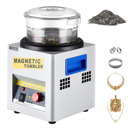 Magnetic Tumbler Jewelry Polisher, 180mm, Adjustable Timer