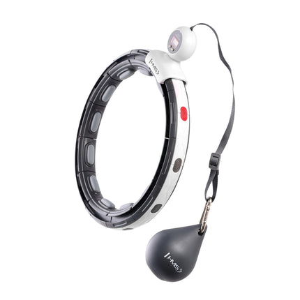 Magnetický zátěžový hula hoop s počítadlem, černá