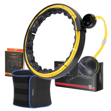 Magnetický zátěžový hula hoop s počítadlem a zeštíhlujícím pásem
